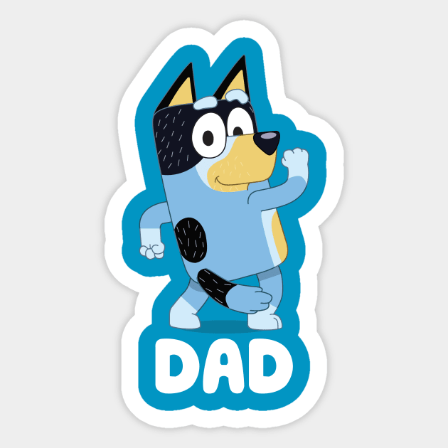 Best Dad - Bluey Sticker by hadij1264